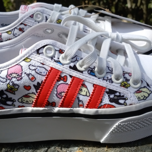 Adidas Originals (Unisex) Nizza Platform Sneakers J- Hello Kitty& Sanrio Friends - Picture 6 of 16